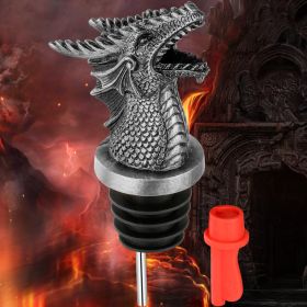 Dual Function Faucet Dispenser, Wine Stopper, Bottle Stopper, Interesting Faucet Dispenser For Cocktails And Whiskey Bottles, Kitchen Accessories (Option: Dark Silver DJQ2202)
